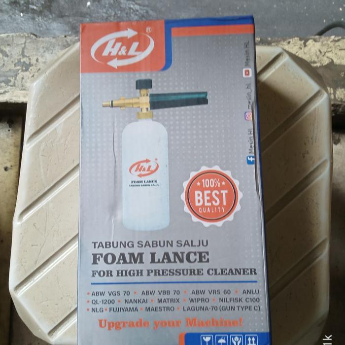 HNL tabung snow wash foam lance Mesin jet cleaner steam
