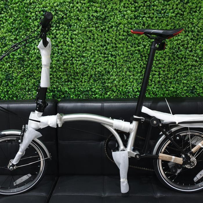 Sepeda Lipat Folding Bike Seli 16 inch Silver