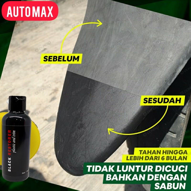 Penghitam Body Motor Permanen Bodi Kasar Dashboard Back To Black Pengkilap Pengkilat Kit  Black Magi