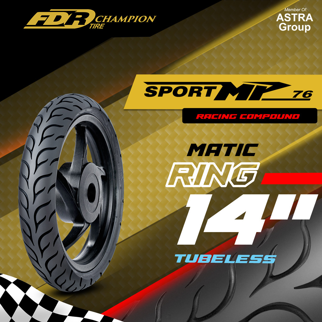 Ban Motor Racing Tubeless FDR SPORT MP-76 Ring 14 & 17