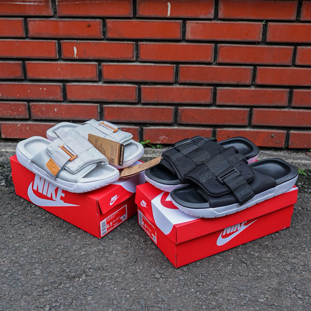 Sandal Pria Nike Asuna 3.0 Black White Grey