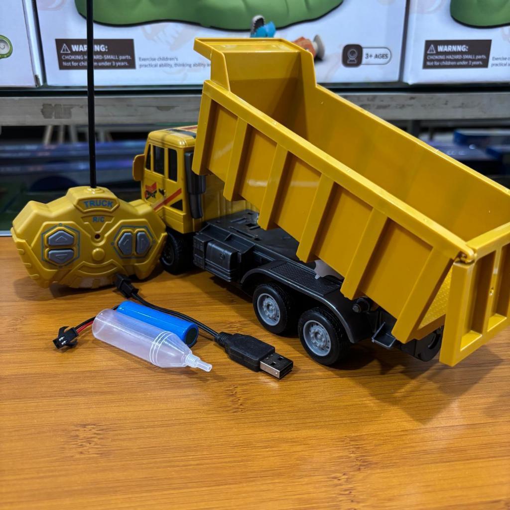 Venturo88 New Arrival Mainan mobil remot truk sampah / mobil remot truk derek / crane and dump truck