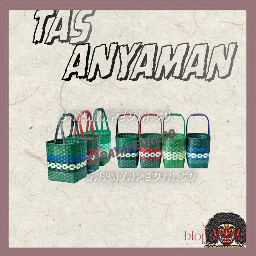 TAS ANYAMAN PLASTIK KACA PREMIUM / TAS ANYAM PLASTIK TEBAL SUPER JUMBO 5 VARIAN UKURAN / TAS PASAR B