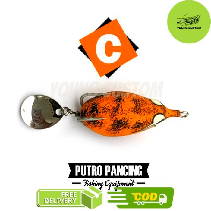 Lure Lure Bufo Togok Soft Frog - Orange -young