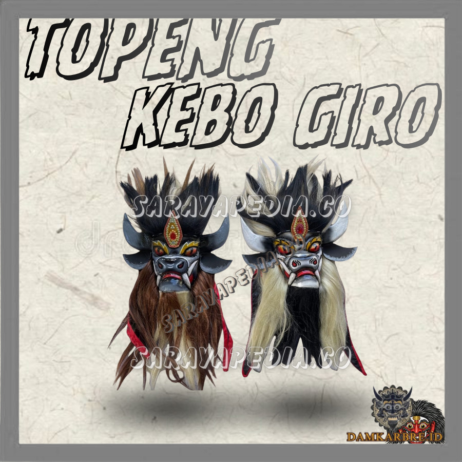 Topeng Kebo Giro Premium Topeng Pentas BRE BRE