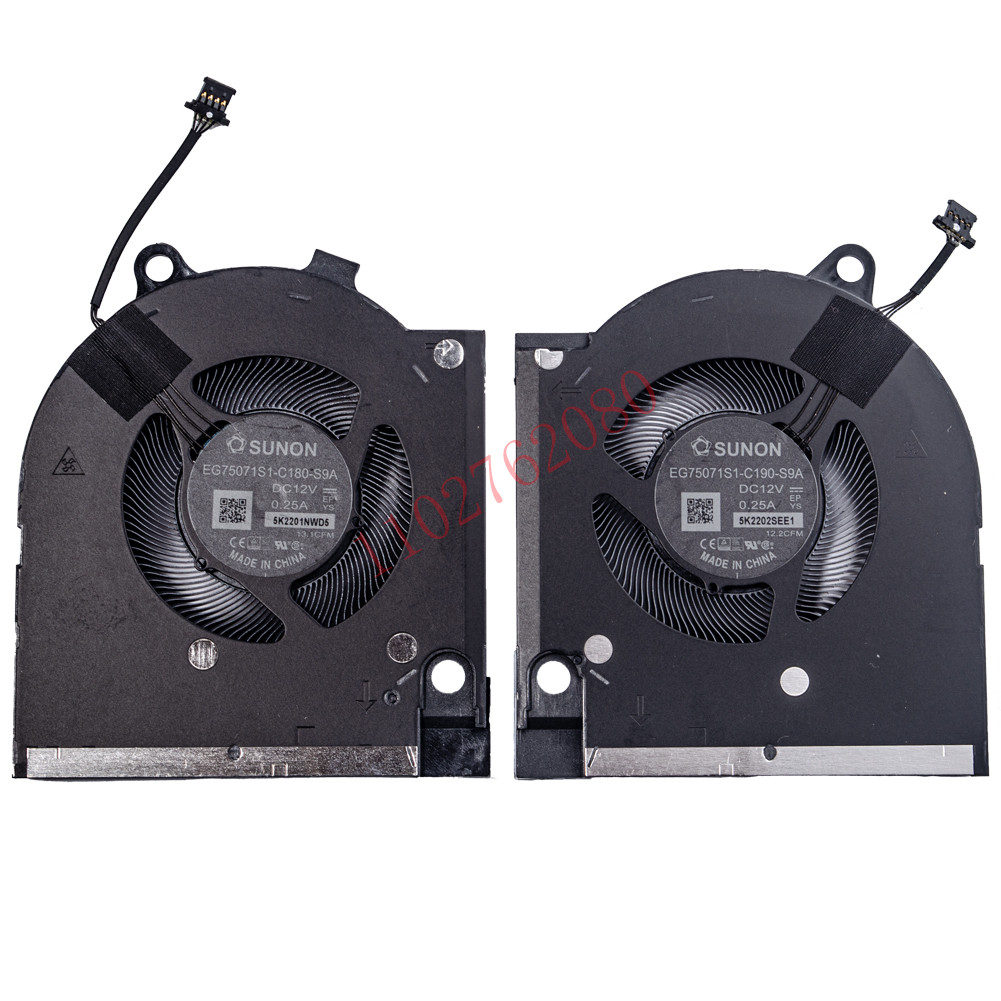 Replacement Laptop CPU GPU Fan for DELL G15 5520 5525 Series Year 2022 RTX3050 3060 3070