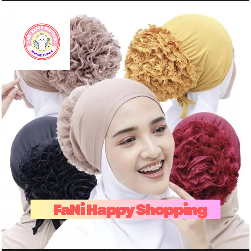 Ciput Cepol Turki / Inner Hijab Turkey / Cepol Kerudung Brokat / Ciput Jersey Premium Anti Pusing