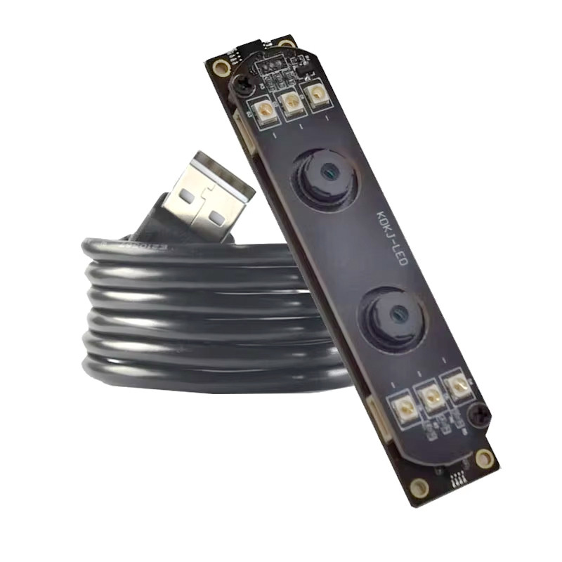 Modul Kamera USB Dual Lensa Full HD 2MP 1920 X 1080 1080P Fokus Tetap Dengan LED IR Lensa 68 Derajat