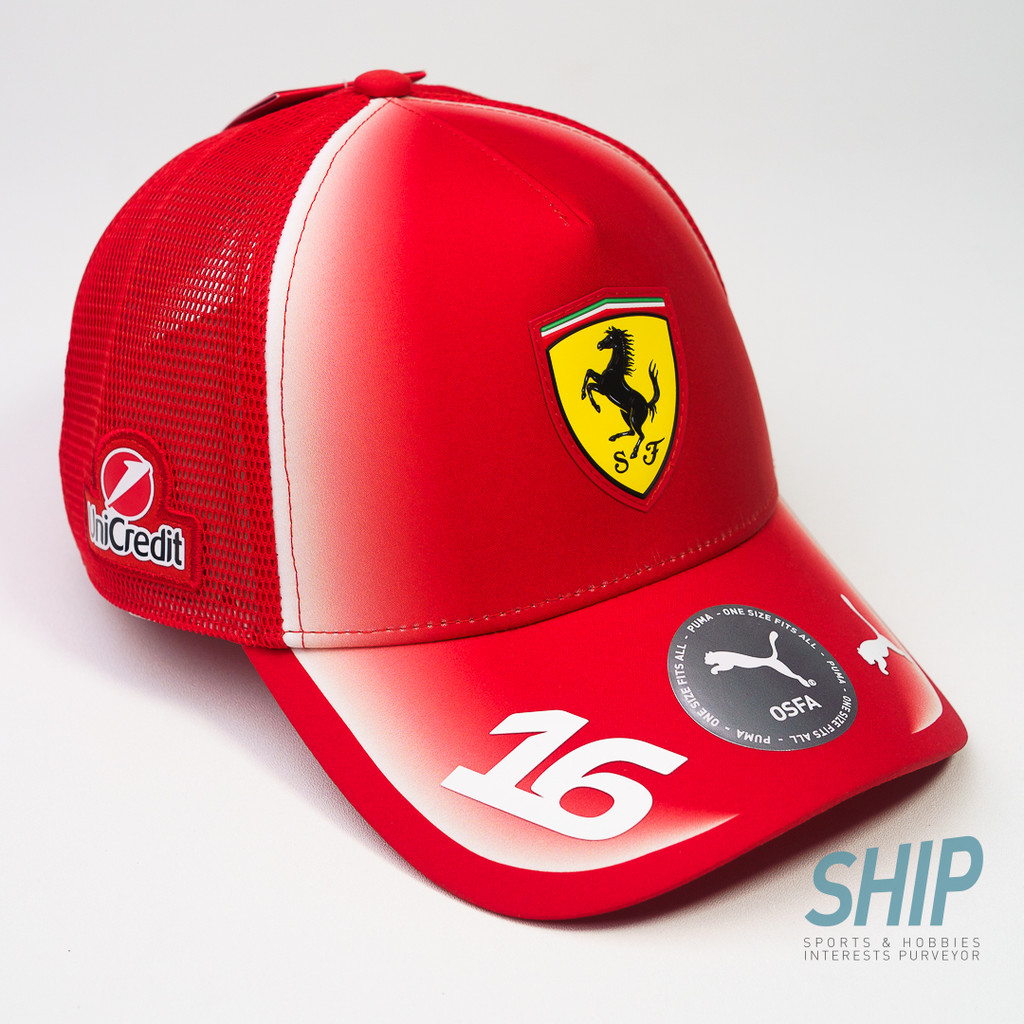 2026 Ferrari LECLERC trucker cap f1 formula 1 original topi charles scuderia