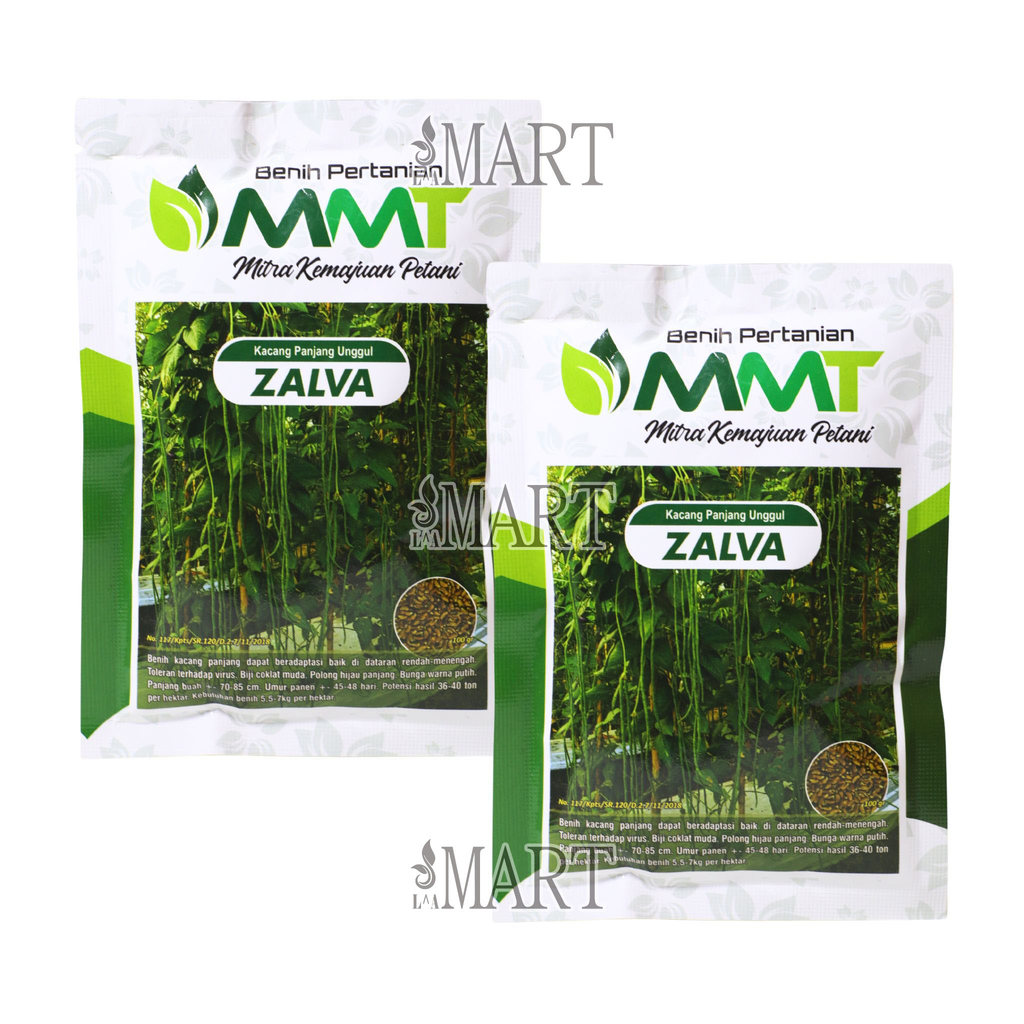 Benih Kacang Panjang Unggul ZALVA Isi 100 gram Benih MMT