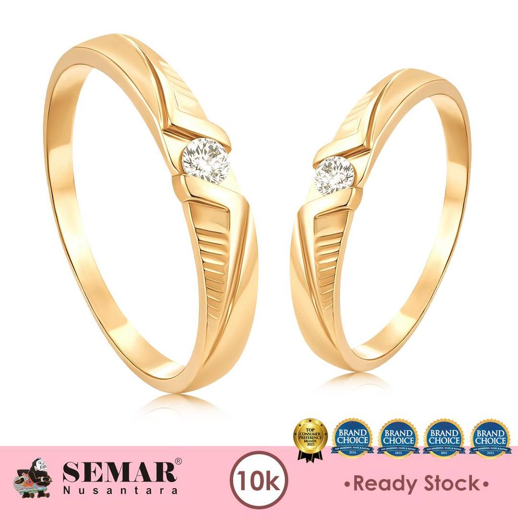 Cincin Emas Keyva Wedding Ring Gold Cincin Nikah 10K Semar Nusantara