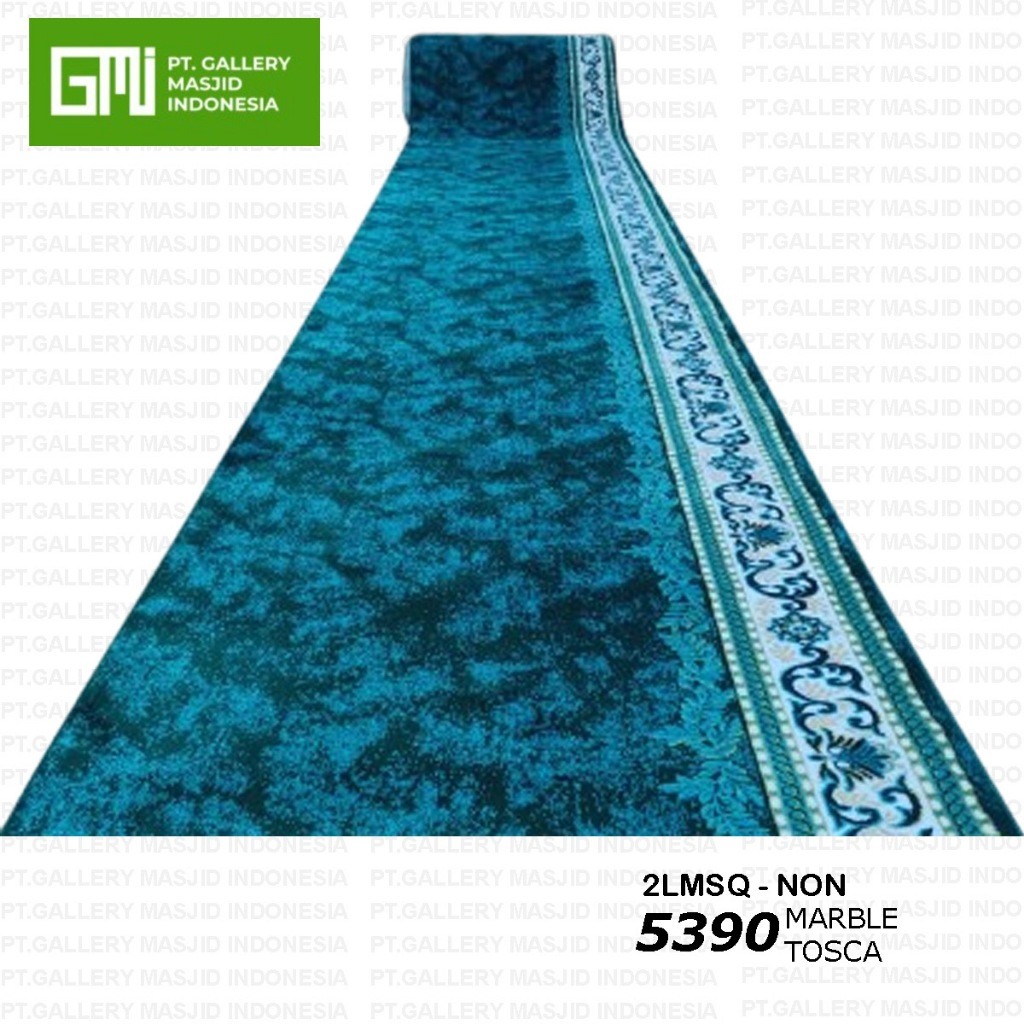 Karpet Masjid 1 Roll Empuk Tebal 13mm Warna Hijau / Sajadah Mushola Meteran Per 6m