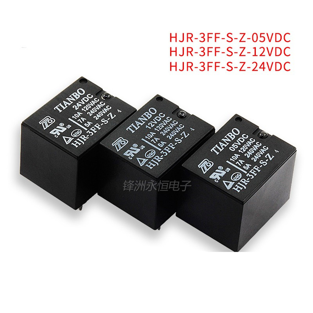 5 Buah Relay HJR-3FF-S-H -Z 05VDC 12VDC 24VDC 5PIN 4PIN 10A T73