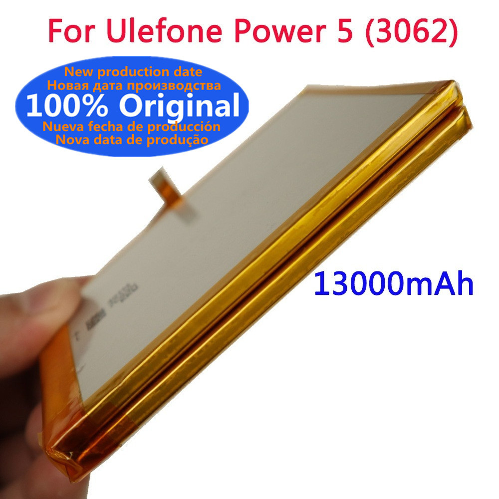 New 100% Original Battery 13000mAh For Ulefone Power 5 Power5 6.0inch MTK6763 6+64G Mobile Phone Bat