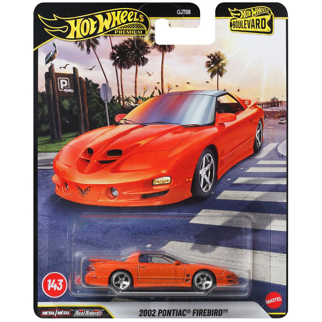 Hot Wheels Premium Boulevard 2002 Pontiac Firebird Orange Mobil Balap