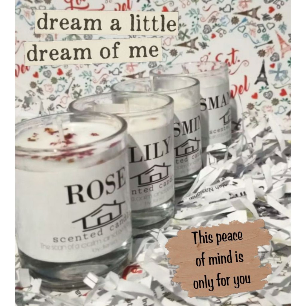 [COD]Scented Candle Lilin Aromaterapi dalam gelas Lilin Aromatherapy Candle Lilin aroma terapi