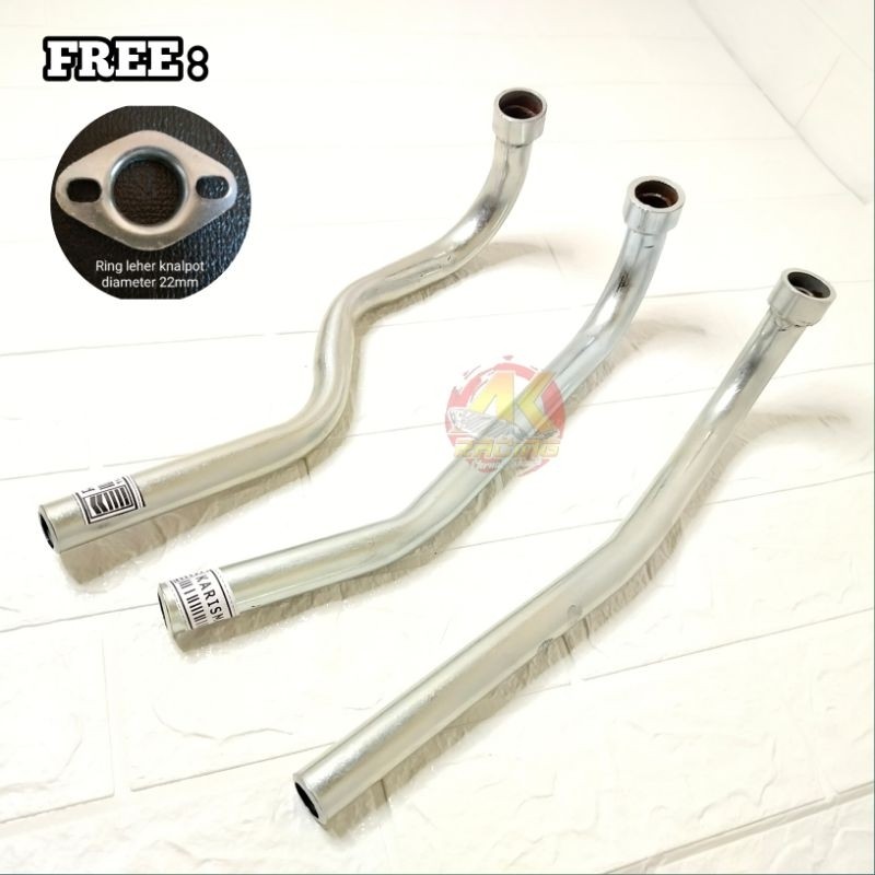 Leher Knalpot Standar, Leher Knalpot Tebal,.leheran Knalpot ORI Pipa Knalpot Motor Supra Jupiter Rev