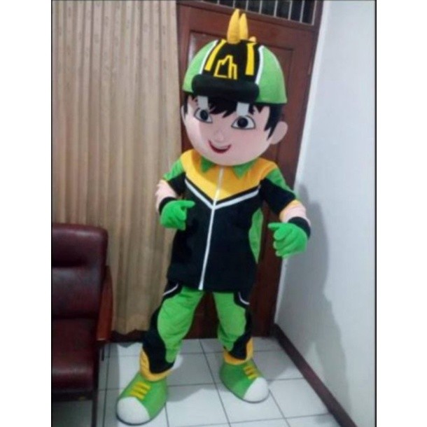 kostum badut Boboiboy daun