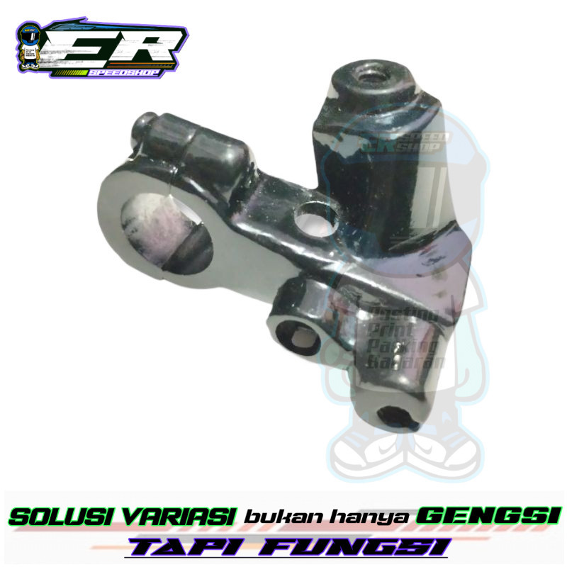 Dudukan Kopling Satria FU 150 Alumunium Black Coating dudukan handle kopling satria FU 150