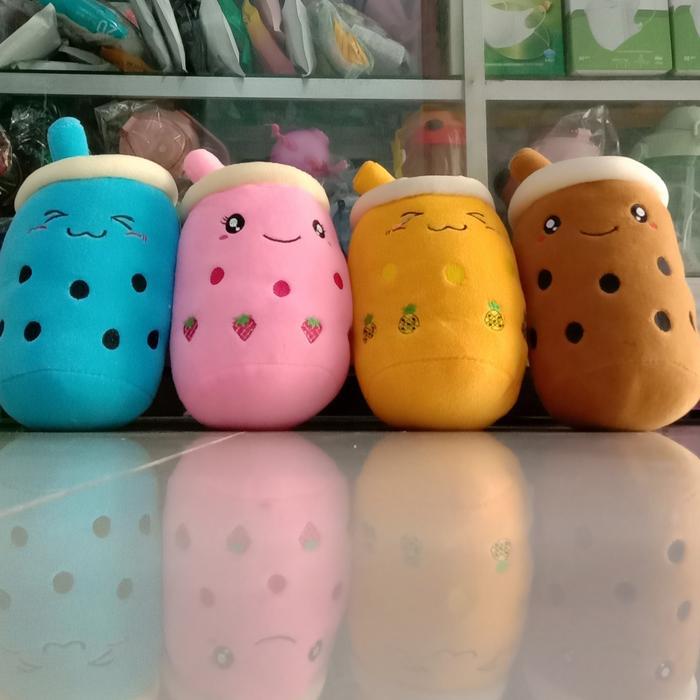 boneka boba mini tinggi 20cm - Cokelat