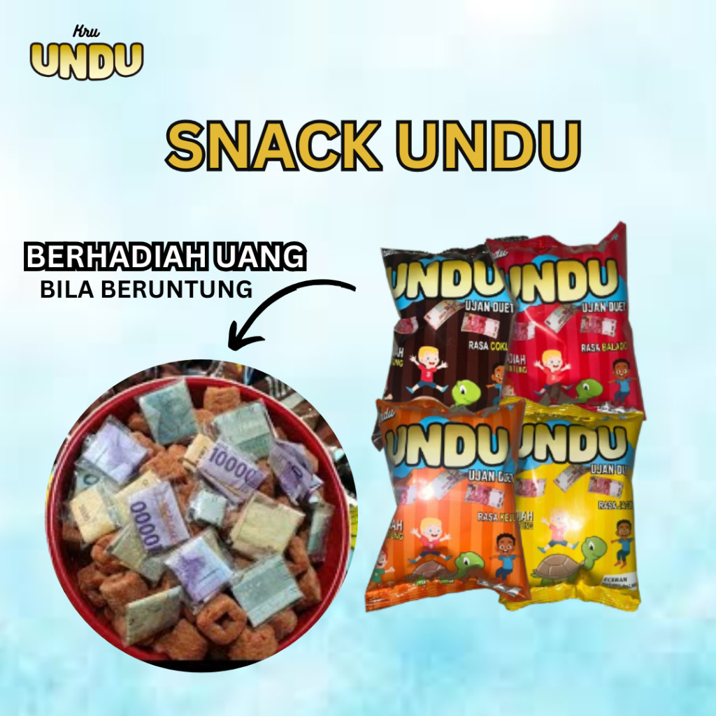 (40 Pcs) GROSIR  Snack Viral Undu