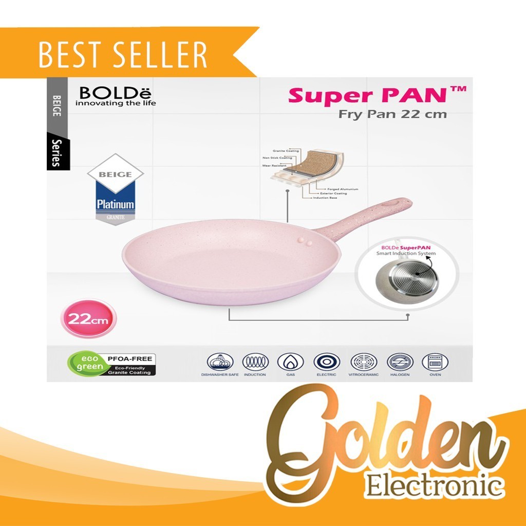 BOLDe Super PAN 22cm Fry Pan BEIGE / BOLDe 22cm Fry PAN BEIGE