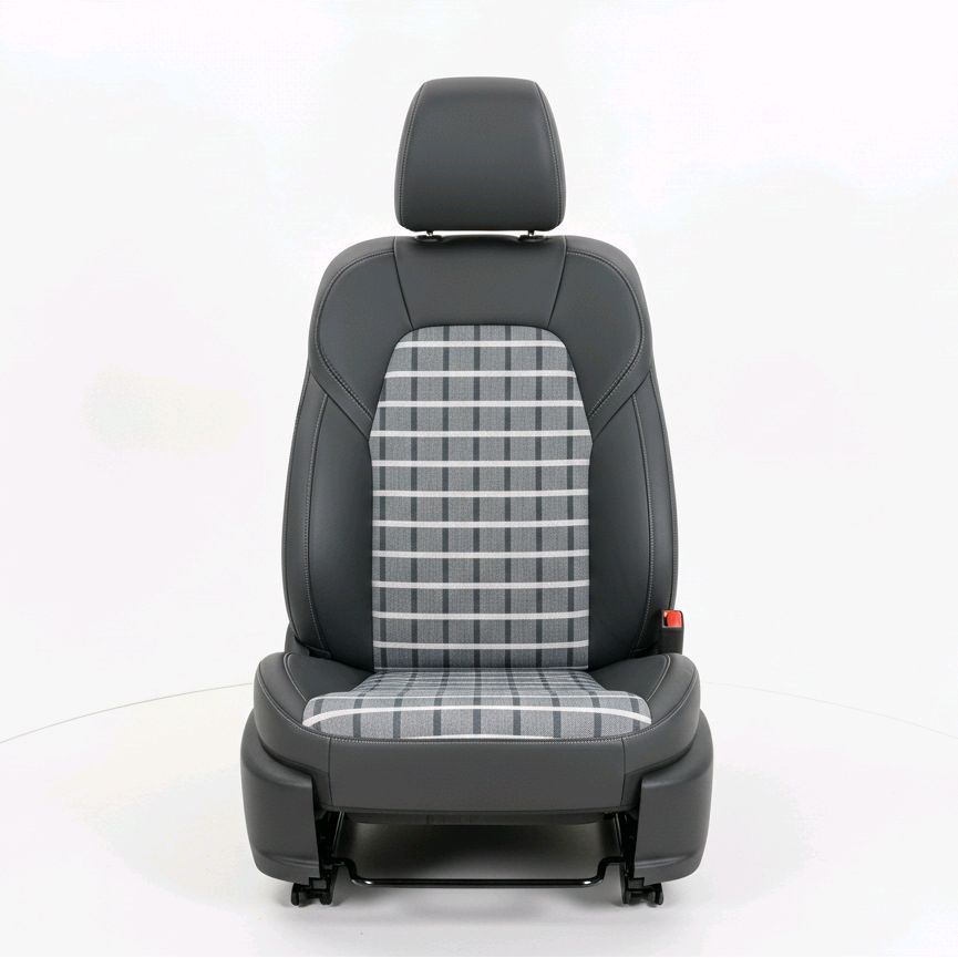 Kain Jok Mobil Motif Kotak warna Abu cocok untuk suzuki katana dll