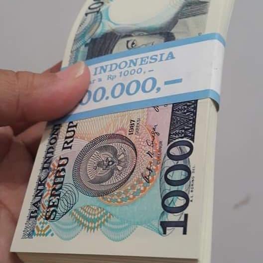 Koleksi kuno Uang Kuno 1000 Sisingamangaraja 1987