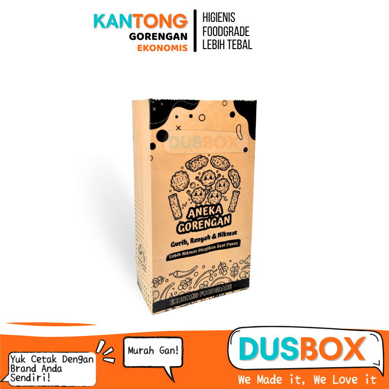 Kantong gorengan /  kantong / kantong kertas gorengan / kantong snack / kantong gorengan kertas