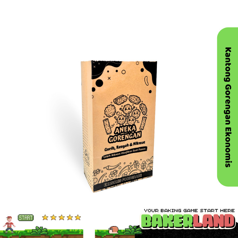 Kantong gorengan /  kantong / kantong kertas gorengan / kantong snack / kantong gorengan kertas