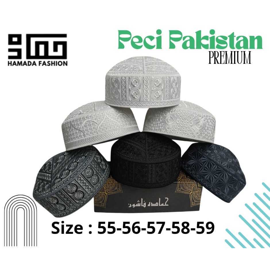 READY STOK Peci Pakistan Full Bordir Katun Premium Agmatex
