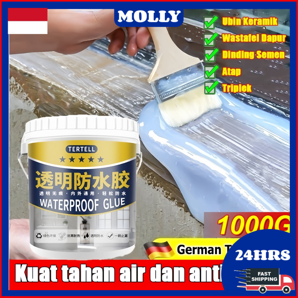 lem anti bocor dan rembes transparan 1000g lem tembok retak anti bocor Toilet/dinding/kolam renang/u