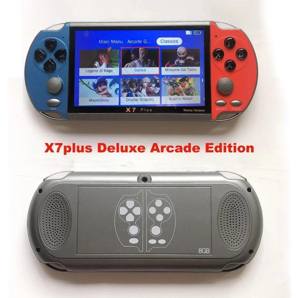 2025 NEW 5.1 inch X7 Plus video game console 8GB dual joystick handheld game console children portab