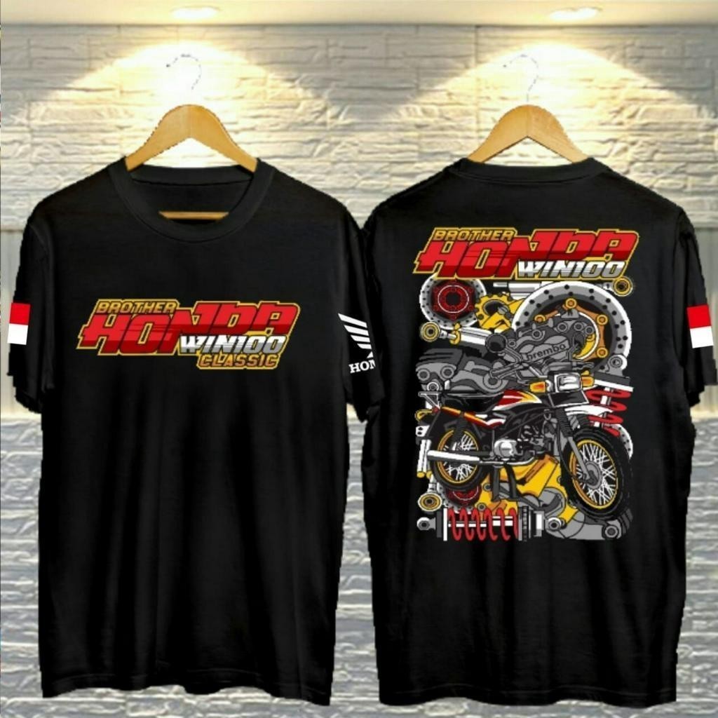 KAOS TSHITR BAJU DISTRO BROTHER HONDA WIN100 CLASSIC