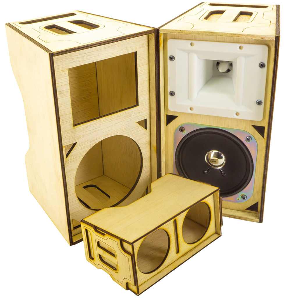 Box Speaker Miniatur Line Array 2 inch Dobel Bahan Triplek 3mm Laser Cutting