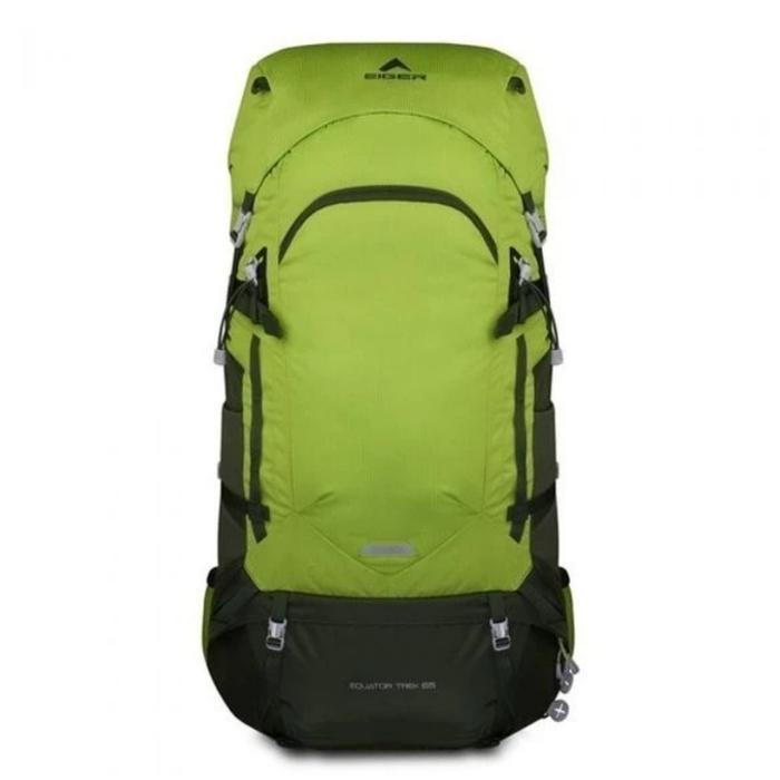 Ransel Eiger Equator Trek 65L keril tas Gunung original Carrier - GREY - lime