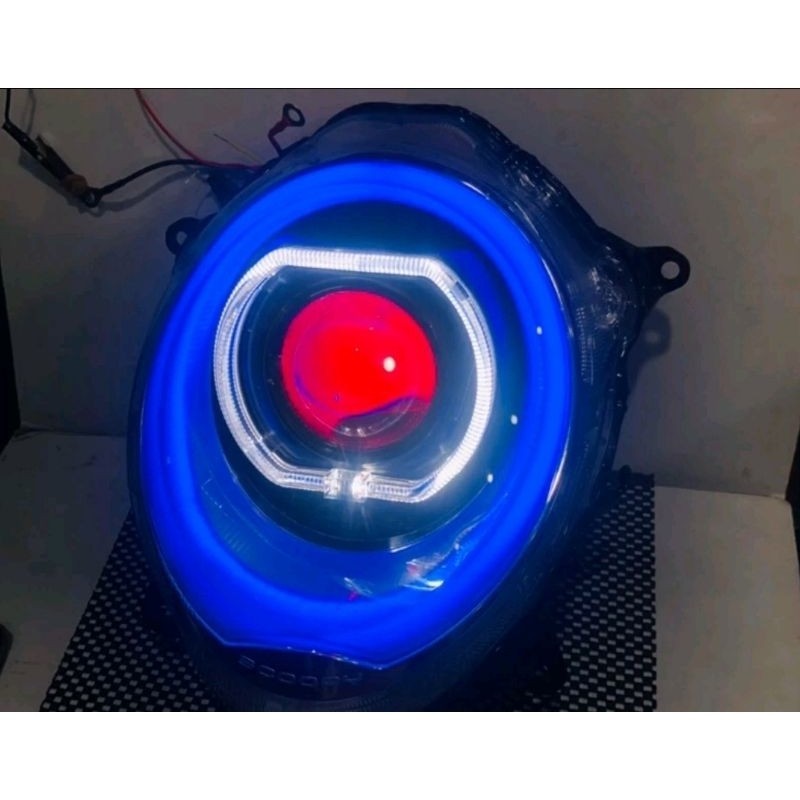BILED SET SCOOPY NEW / HEADLAMP REFLEKTOR SET BILED SCOOPY NEW 2020 2021 2022 2023 PROJEKTOR SCOOPY 