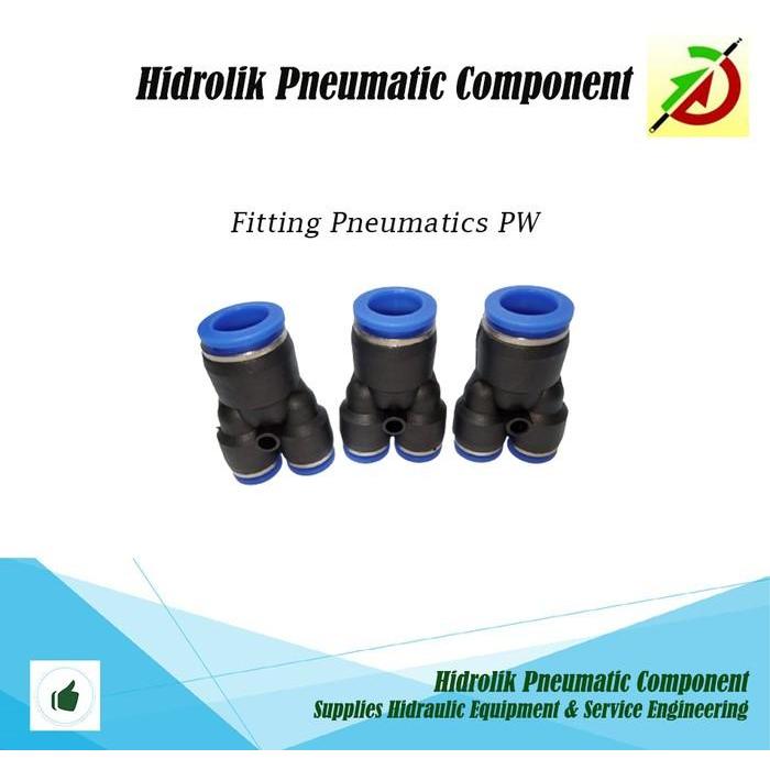 FITTING PNEUMATIC PW 12-10 MODEL Y SELANG 12MM KE 10MM