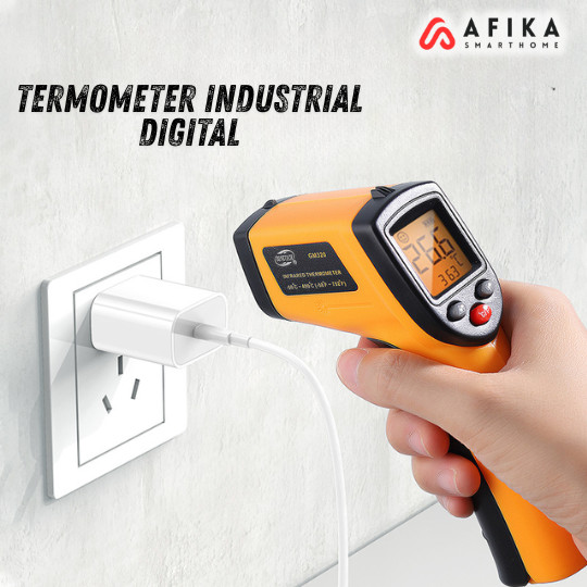 Termometer Industrial Digital Thermogun Infrared NonContact