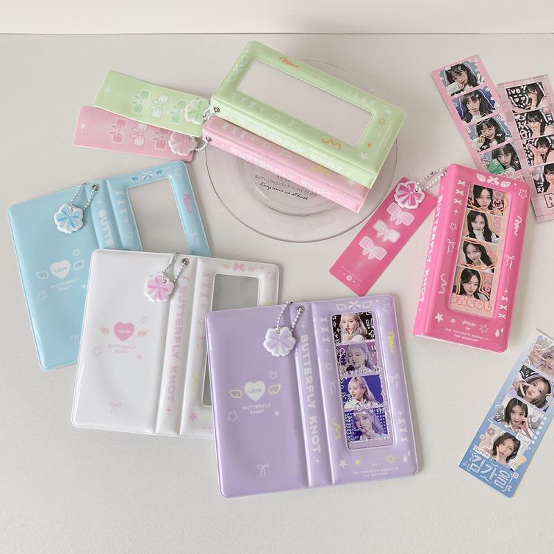 Style Sweet Korean Girl Style Life 4 Cut Card Holder K-Pop Idol Photo Card Holder wiht 20 Inner Shee