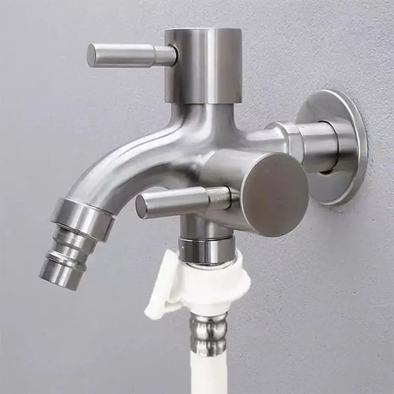 JM - Suiton Keran Air Faucet 2in1 Water Outlet Mop Pool Aluminium - INU169