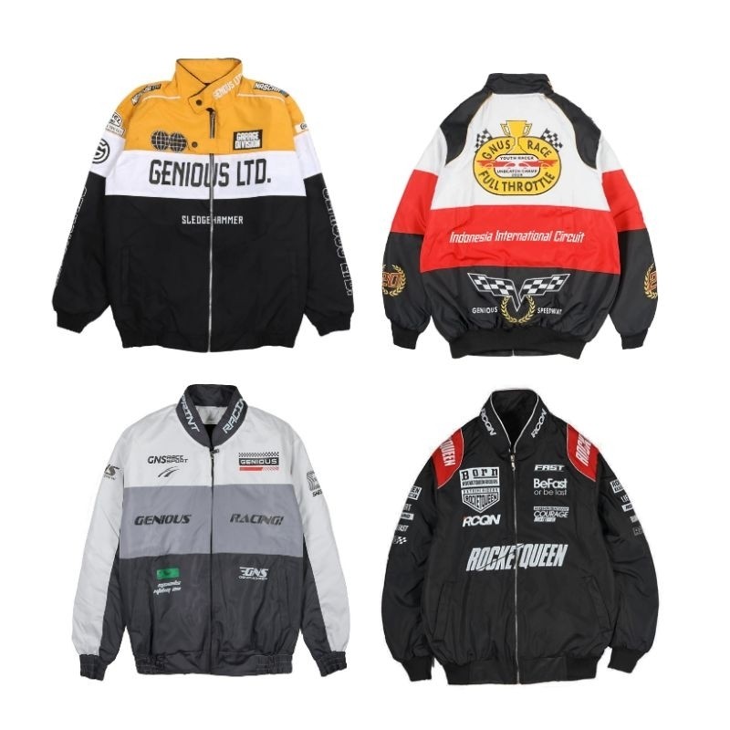 (SPACE CO) Rocketqueen Genious Jaket Motor Nascar racing