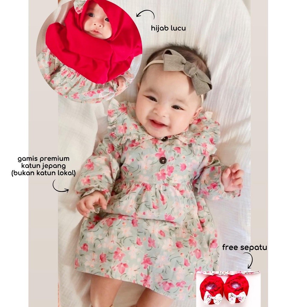 Promo gamis anak hijab muslim anak perempuan ARABELLA Rosemary SACHI ALAYA KAFTAN CHLOE chava zoya m