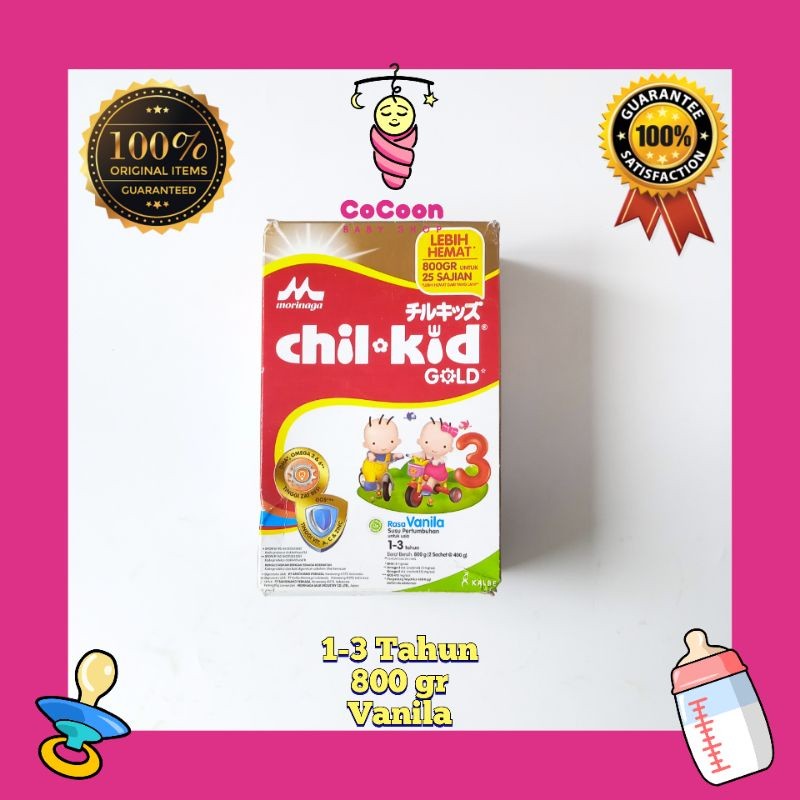 Susu Formula Bayi ChilKid Chil Kid Gold Vanila 780 gr 800 g 800gr 1-3 Tahun