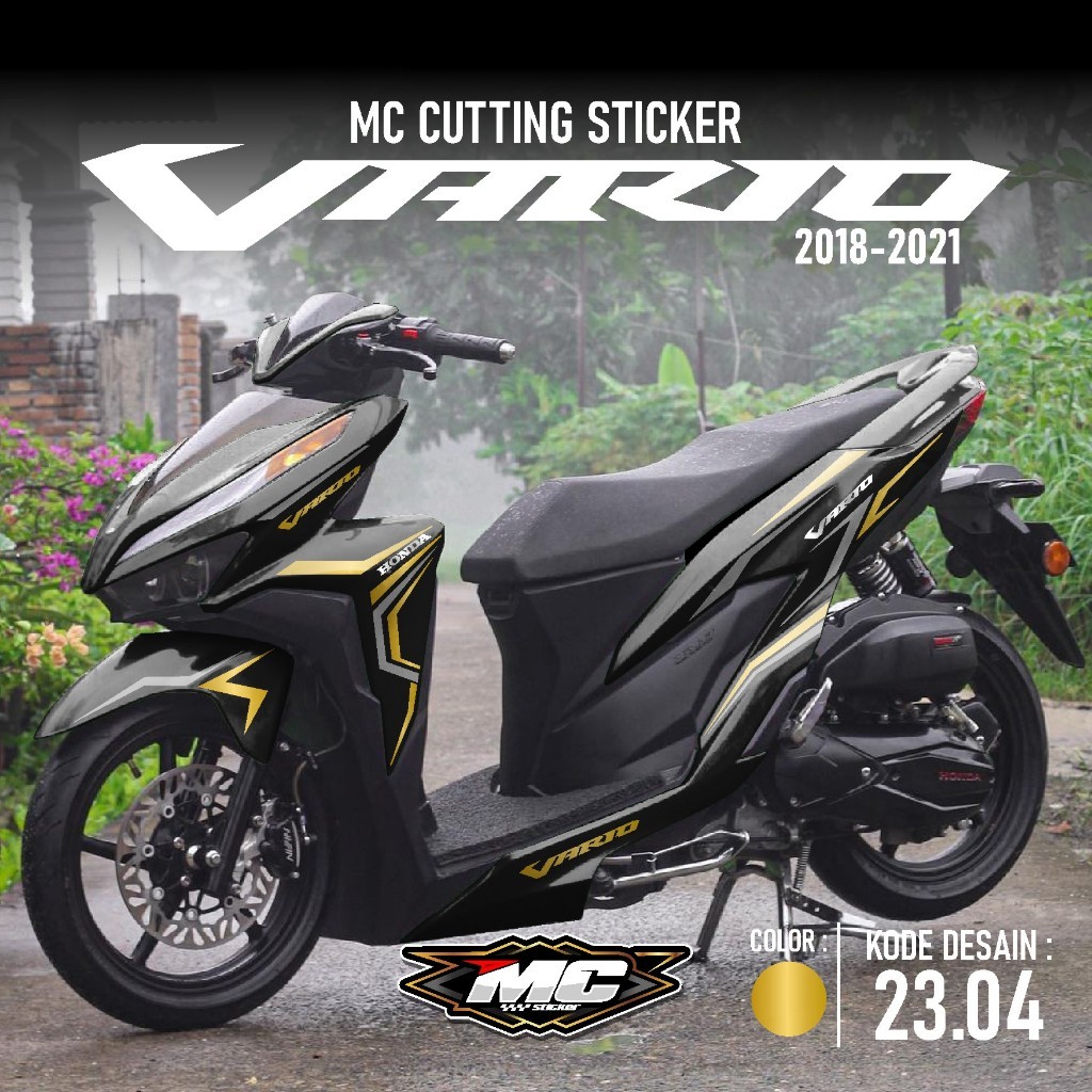Cutting Sticker Vario 150 & 125 Motor Stiker Honda Vario 2018 2019 2020 2021  New Schotlite Cutting