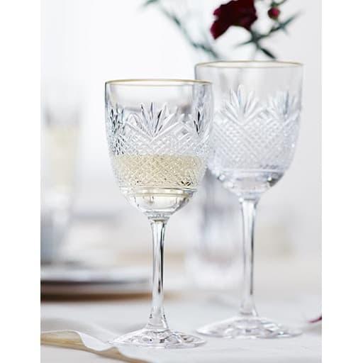 GELAS WINE GELAS WHITE WINE GLASS NACHTMANN ROYAL GOLD WHITE WINE SET/1