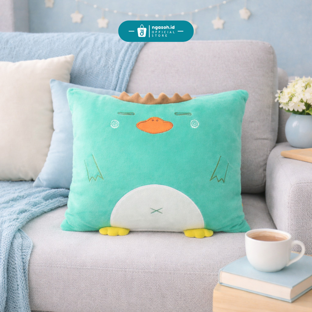 Terlaris ngasoh.id Bantal Sofa Cozy Karakter Animal Size L Nyaman dan Lembut untuk Anak Kecil