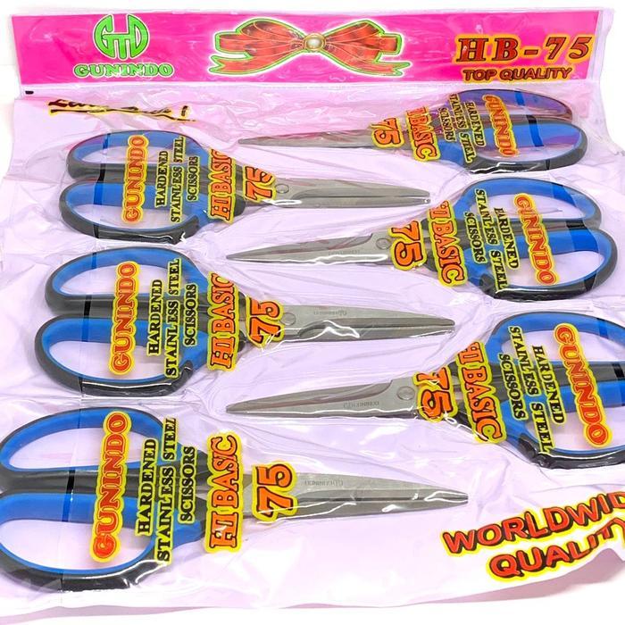 PER 6PCS Gunting Gunindo HB 75 / HB 85 Gunting Kertas Gunindo - HB 75