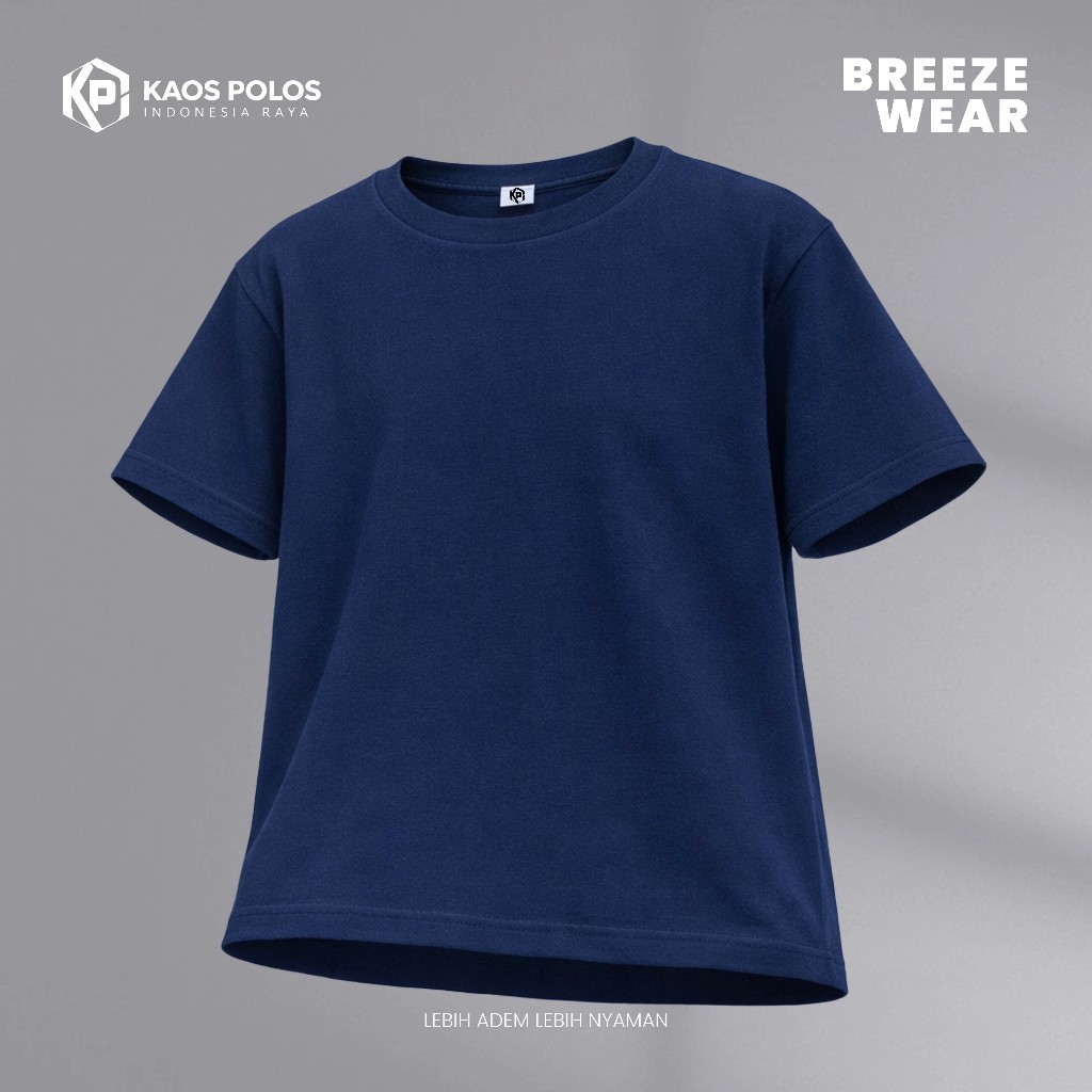 SabLok Breezewear T-shirt Cotton Premium 24s - SabLok NAVY Pria Wanita