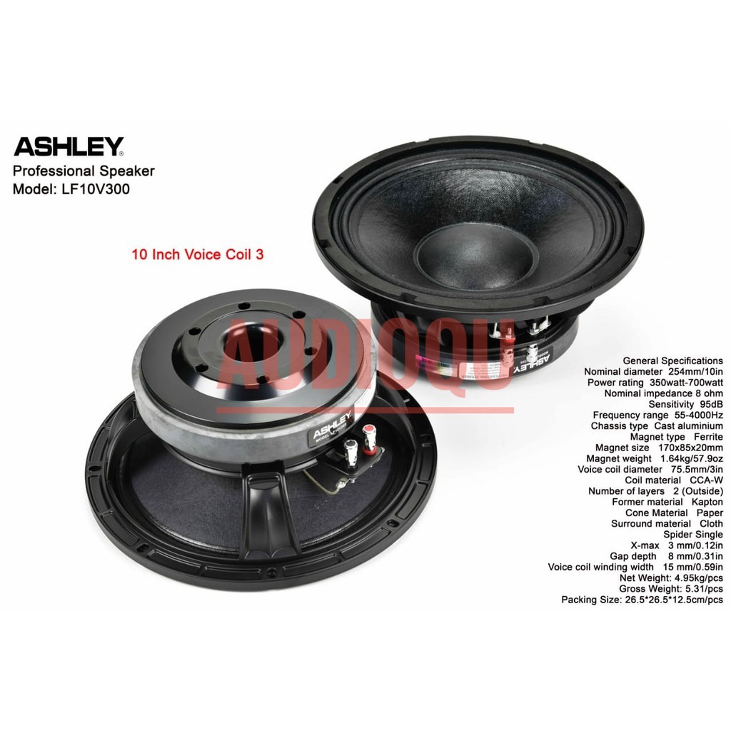 speaker ashley LF10V300/LF10 V300/LF 10 V300 10inch original